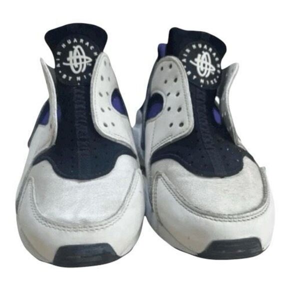 Nike Air Huarache OG White Purple Punch Black DH4439-105 Women Sneakers Size 7.5 - Picture 3 of 11